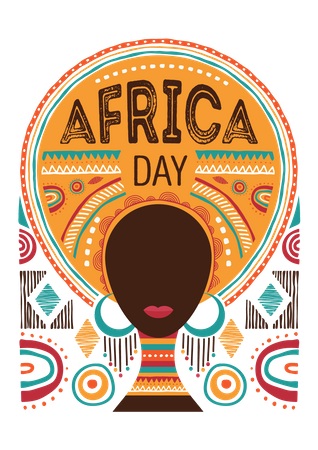 Afrika Tag  Illustration