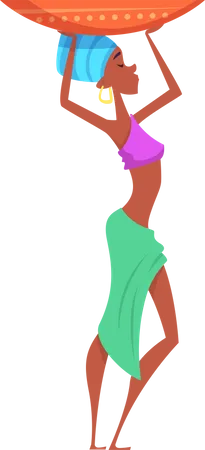 Afrikanische Frau  Illustration