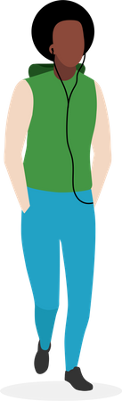 Afro american guy  Illustration