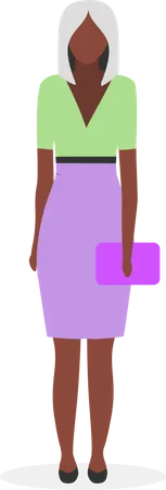 Afroamerikanische Geschäftsfrau  Illustration