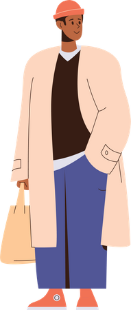 Afroamerikanisches männliches Model  Illustration