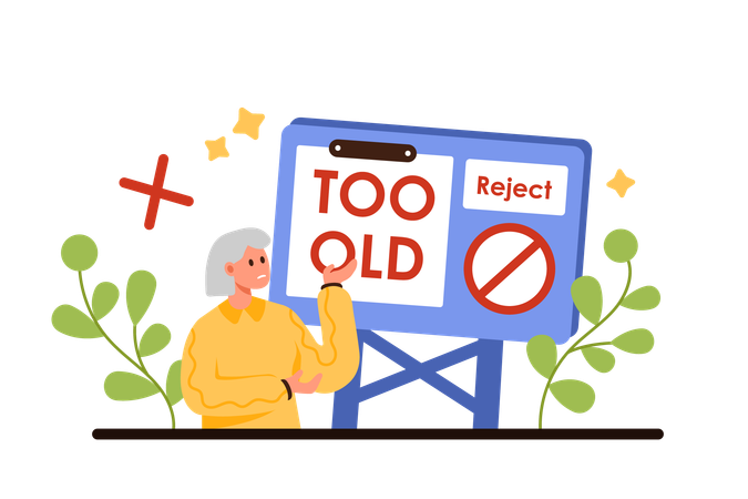 Age discrimination in hiring  Illustration