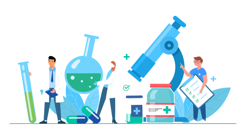 Agence de laboratoire de recherche scientifique  Illustration