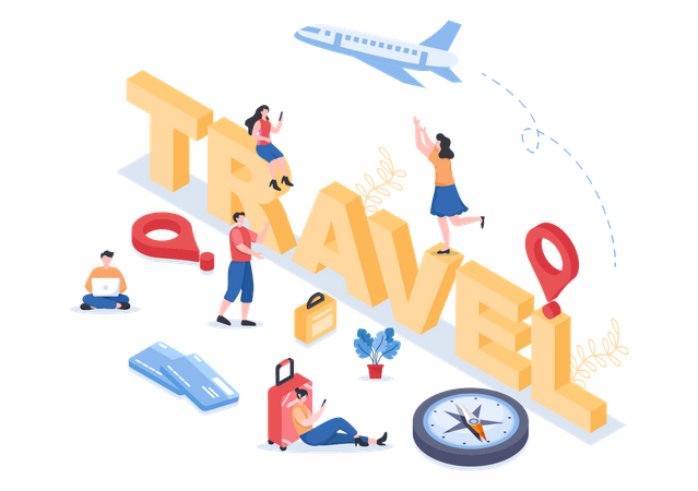 Agência de viagens  Ilustração