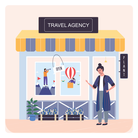 Agência de viagens  Ilustração