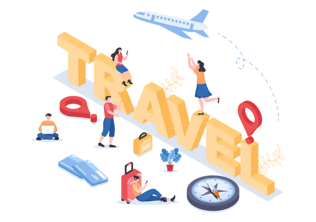 Agencia de viajes  Ilustración