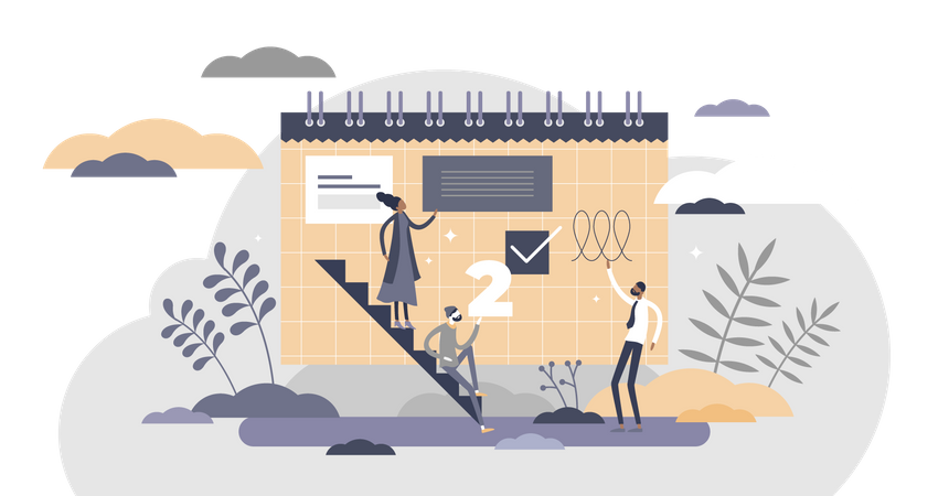 Agenda de negócios  Ilustração