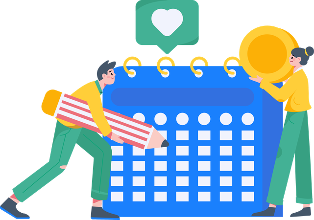 Agenda Organization  Illustration