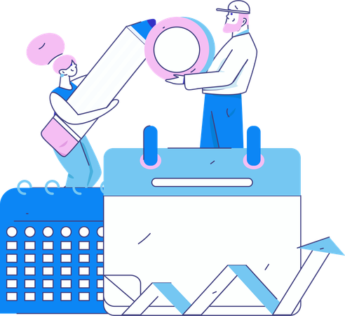 Agenda Organization  Illustration