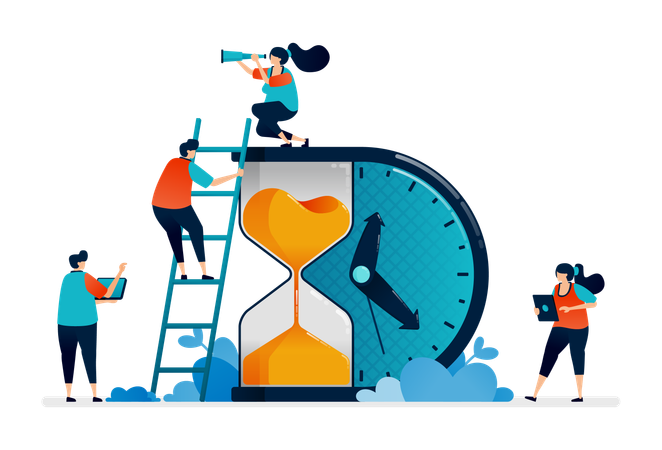 Agendar agenda  Ilustração