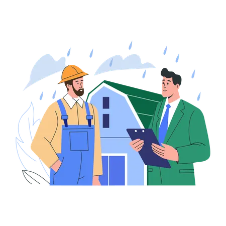 Agent claims worker compensation employment benefits  Illustration