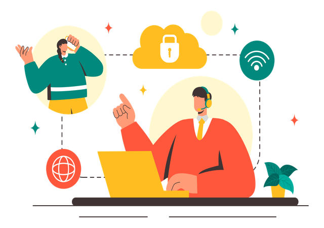 L'agent fournit des services VOIP  Illustration