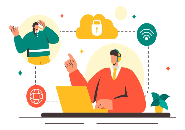 L'agent fournit des services VOIP  Illustration