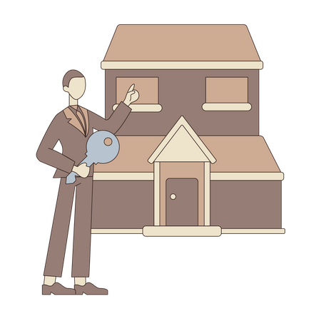 Courtier immobilier  Illustration