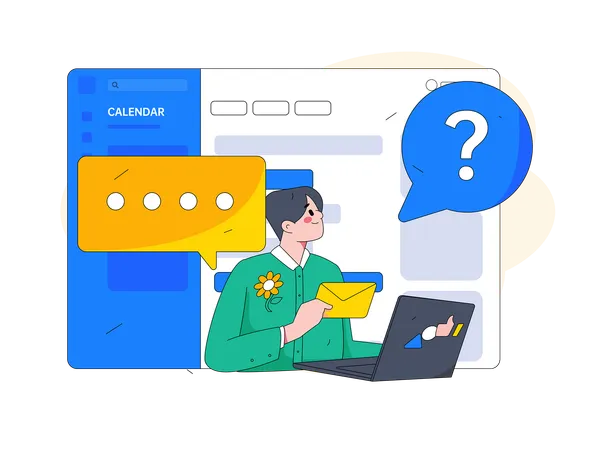 Agent is providing customer support  Illustration