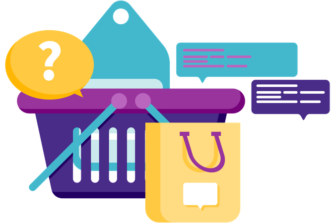 Agent provides Online ecommerce support  Illustration