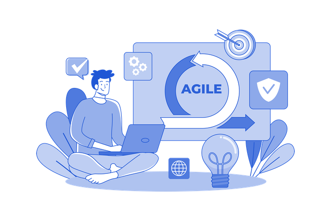 Agile Development Workflow  Illustration