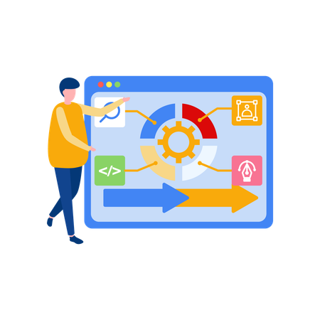 Agile Methodik  Illustration