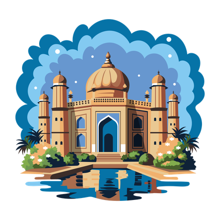 Agra Mosque  Illustration