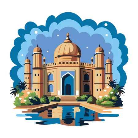 Agra Mosque  Illustration