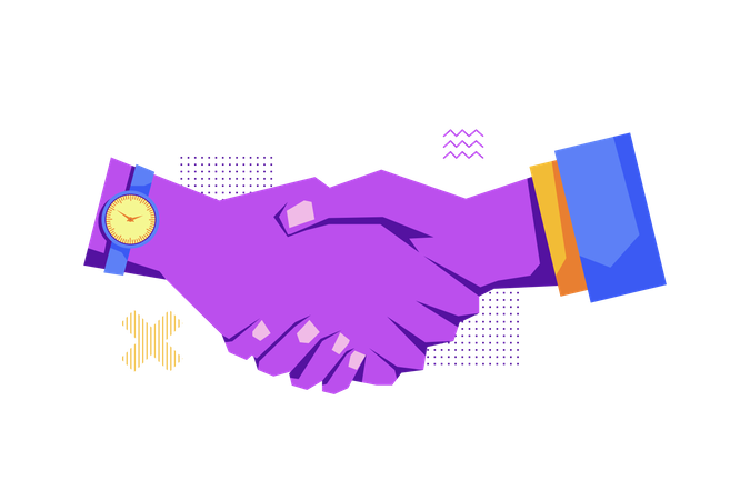 Agreement Handshake  イラスト