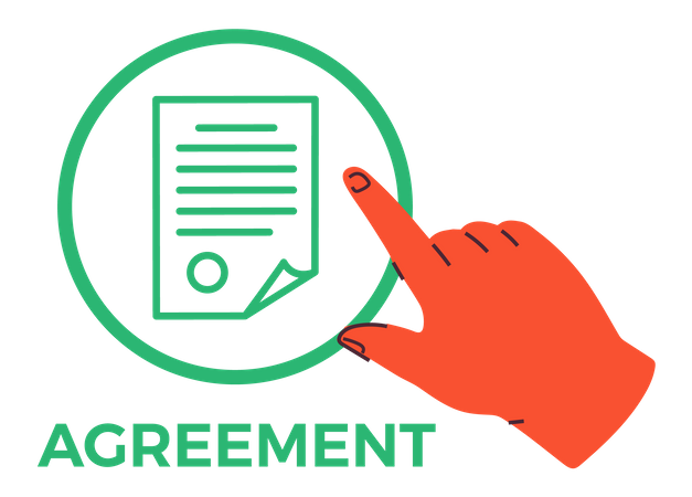 Agreement paper Illustration