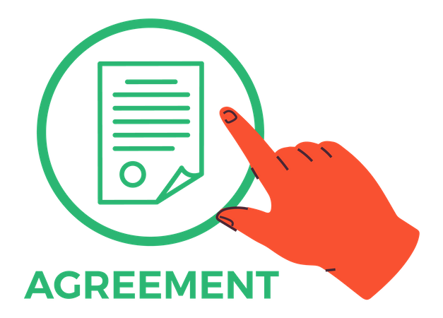 Agreement paper  Illustration