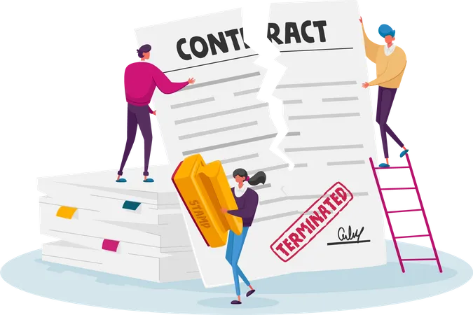 Agreement termination  Illustration