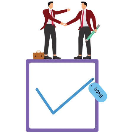 Agreement to deliver or finish work  Illustration