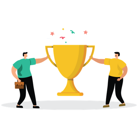 Agreement to win together  Illustration