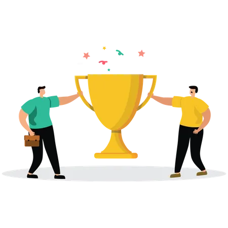 Agreement to win together  Illustration