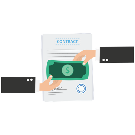 Agreement with contract  Illustration
