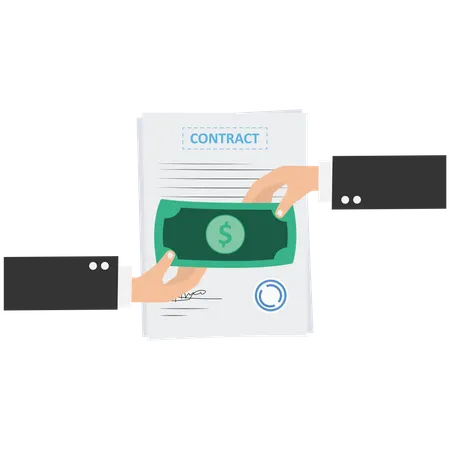 Agreement with contract  Illustration