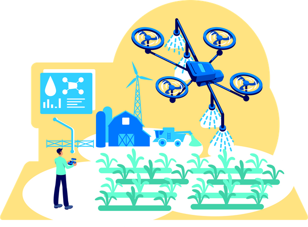 Agribusiness automation  Illustration