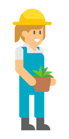 Agricultrice  Illustration