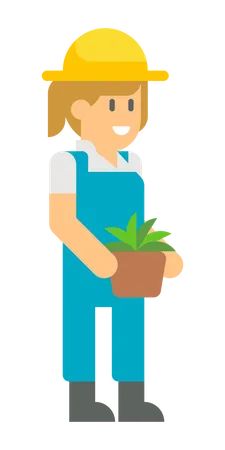 Agricultrice  Illustration