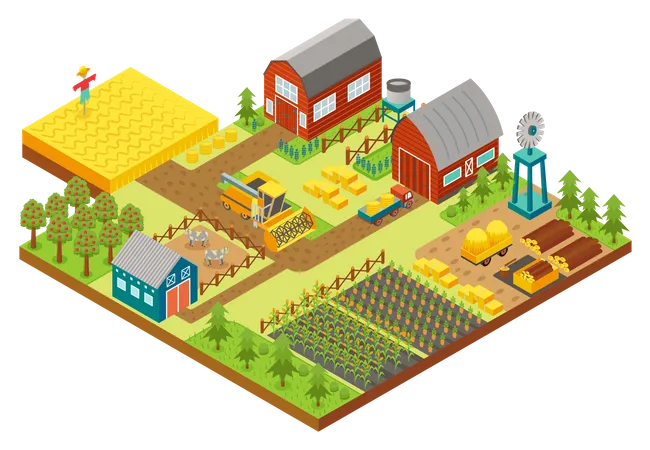 Tierra agrícola  Ilustración