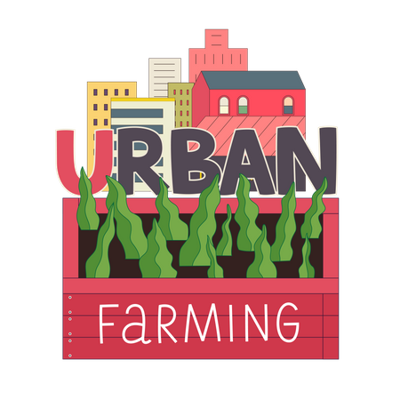 Agricultura urbana  Ilustración