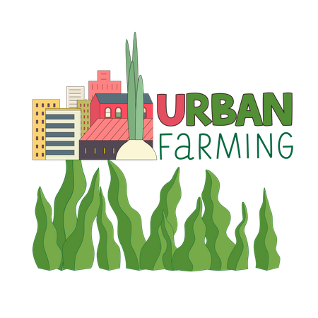 Agricultura urbana  Ilustración