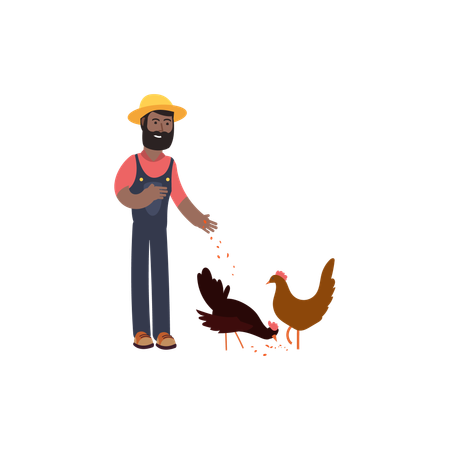 Agricultural Man  Illustration