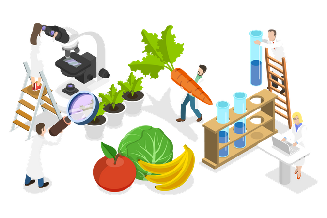 Agricultural Research  Illustration