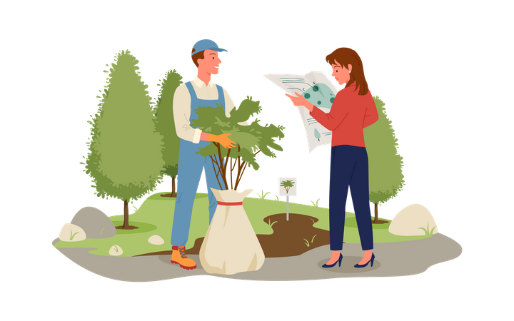 Agricultural Work  Illustration