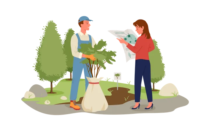 Agricultural Work  Illustration