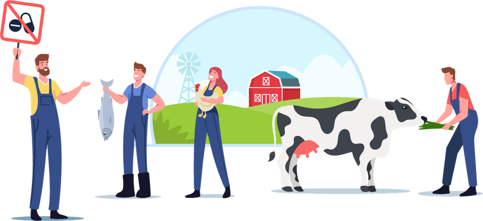 Agriculture écologique et agriculture biologique durable  Illustration