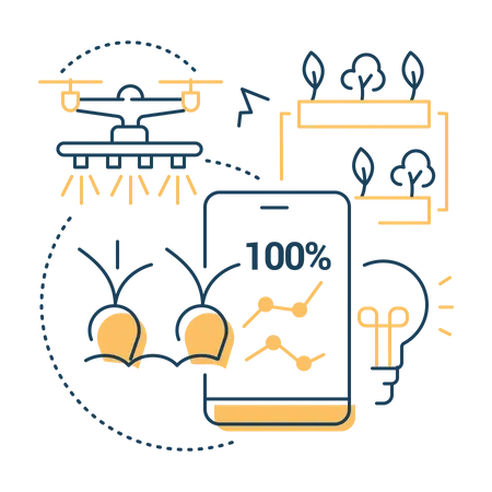 Agriculture moderne  Illustration