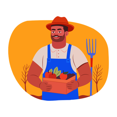 Agriculturist  Illustration