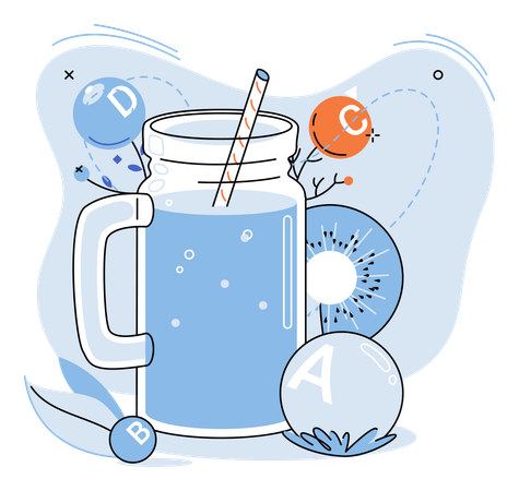 Agua Detox  Ilustración
