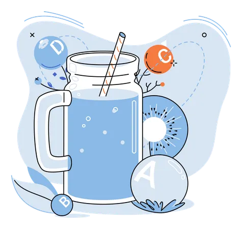 Agua Detox  Ilustración