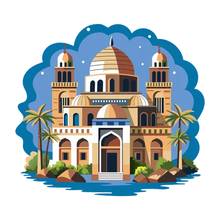 Ägypten Moschee  Illustration