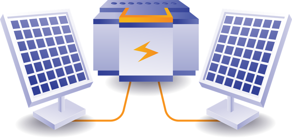 Ahorra energía solar en generadores  Ilustración